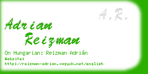 adrian reizman business card